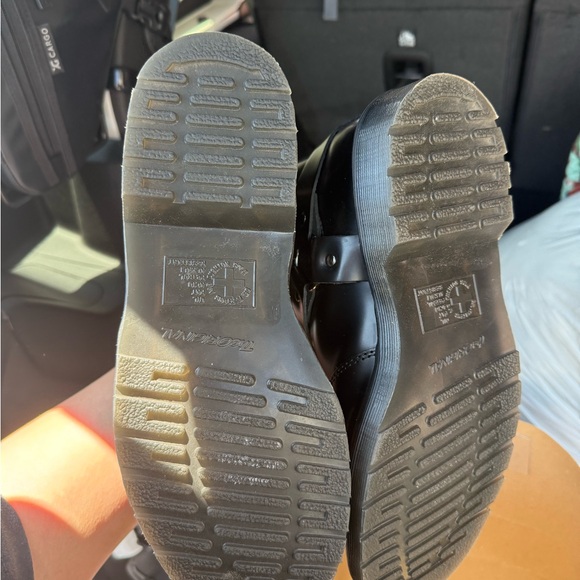 Dr. Martens Black Leather Women's Boots - Picture 2 of 3